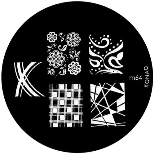 Kovinska šablona za štempljanje nohtov, m64