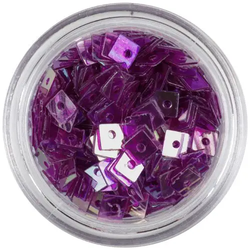 Okrasni kvadratki z luknjico - temno rožnati