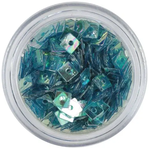 Turkizni kvadratki z luknjico - prosojni