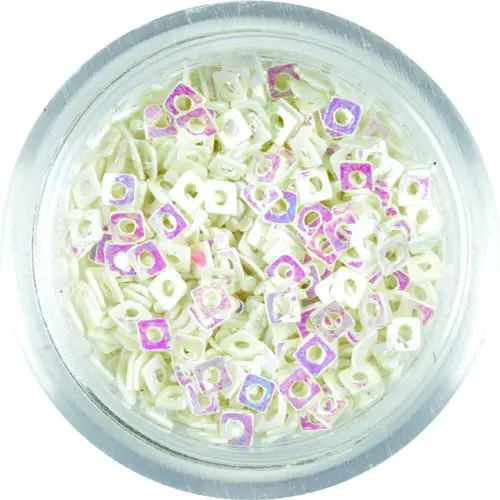 Majhni konfeti - beli kvadratki z luknjico