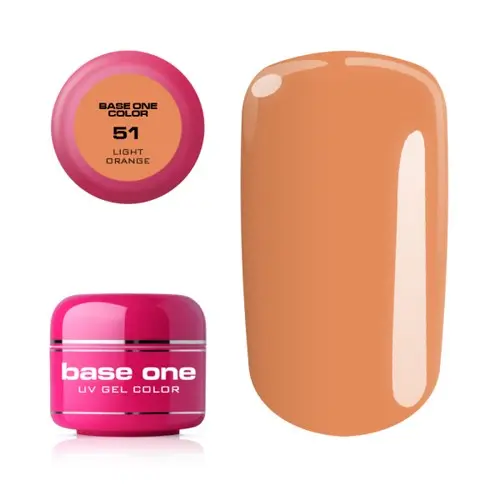 Gel Silcare Base One Color - Light Orange 51, 5g