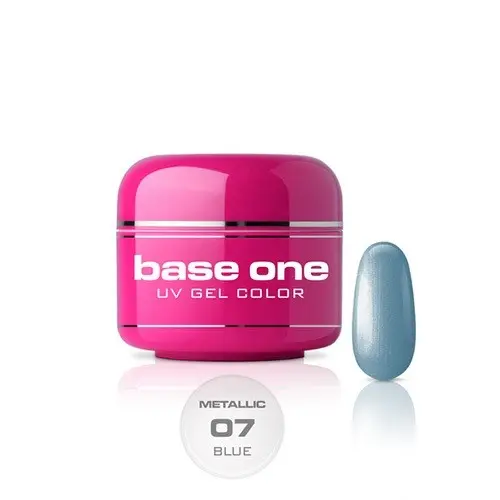 Gel Silcare Base One Color Metallic - Blue 07, 5g