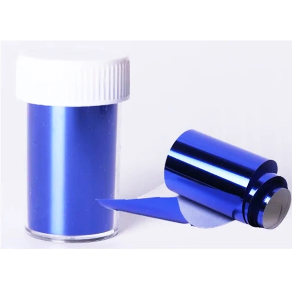 Okrasna folija za nohte - modra