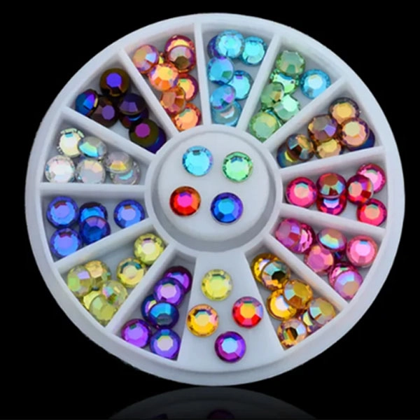 Okrasni kamenčki za nohte - mešano, 3 mm