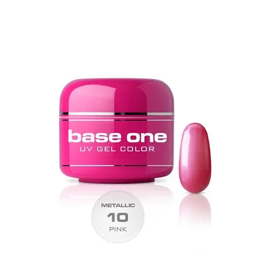 Gel Silcare Base One Metallic – Pink 10, 5g