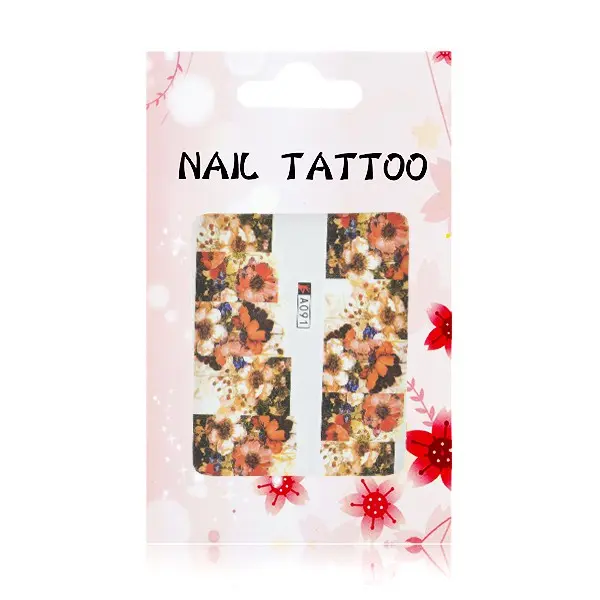 Razkošne vodne nalepke – cvetovi – A091