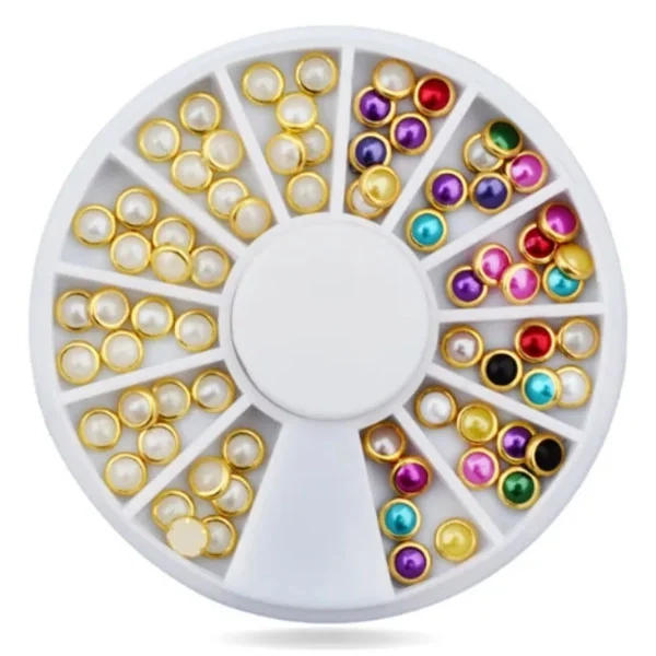 Okraski za nohte - mešani kamenčki - učinek AB