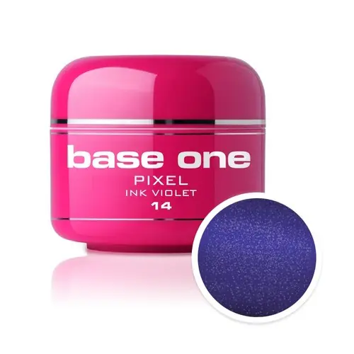 Barvni gel Silcare Base One Pixel – Ink Violet 14, 5g