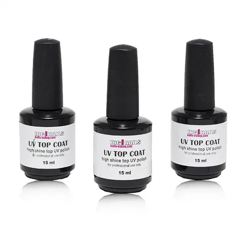 UV Top Coat - visok sijaj UV-nadlak Inginails, 3ks