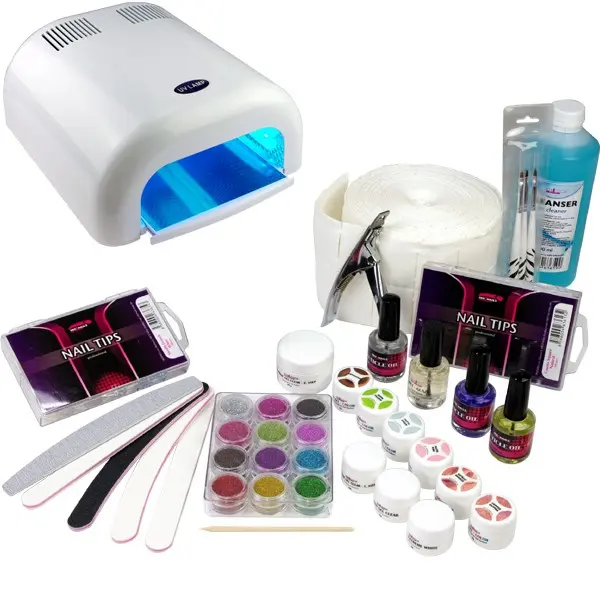 Gel komplet - trifazni sistem, 36W bela UV-luč