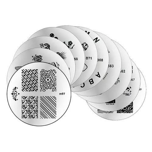 KOMPLET št.6: 10 šablon za okraševanje nohtov