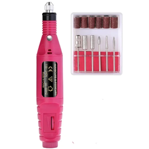 Brusilnik za nohte - temno rožnat