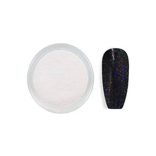 Lesketav okrasni prah - bel št.1, 3g