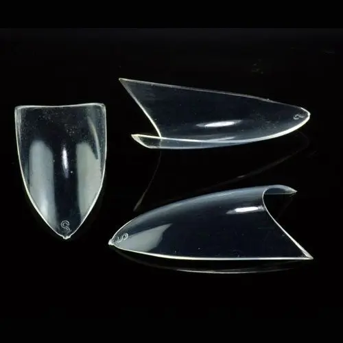 Nohtne konice Inginails (mešane 1-10) - Oval French Clear, 50 kosov v škatli