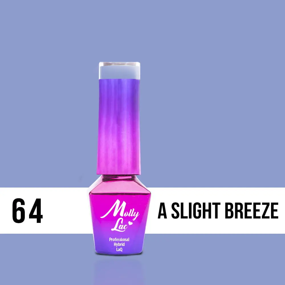 MOLLY LAK UV/LED gel lak za nohte Nežna ženska - rahel vetrič 64, 10 ml