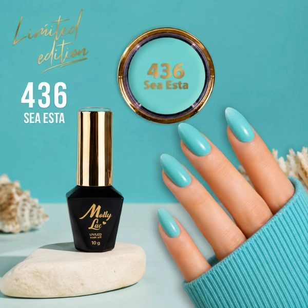 Gel lak, UV/LED Molly Lac - Sea Esta 436, 10 ml
