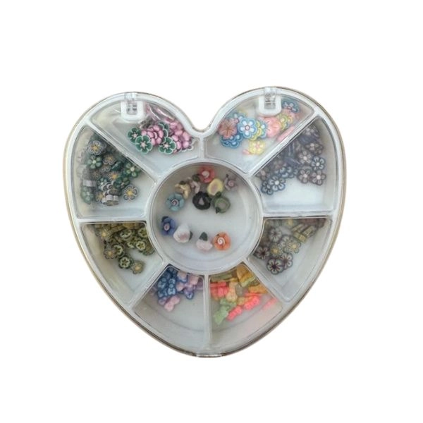 Komplet okraskov za nohte iz fimo mase - mešani