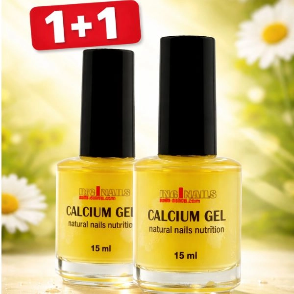 Naravni utrjevalec nohtov Inginails - Calcium Gel 15ml - 1+1 BREZPLAČNA AKCIJA