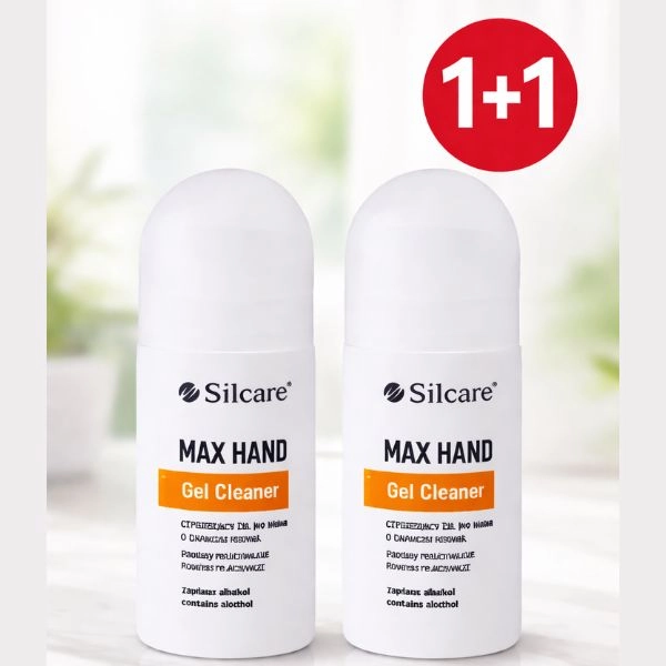 Razkužilo v obliki gela Silcare - MAX HAND, 60 ml - 1+1 BREZPLAČNA AKCIJA
