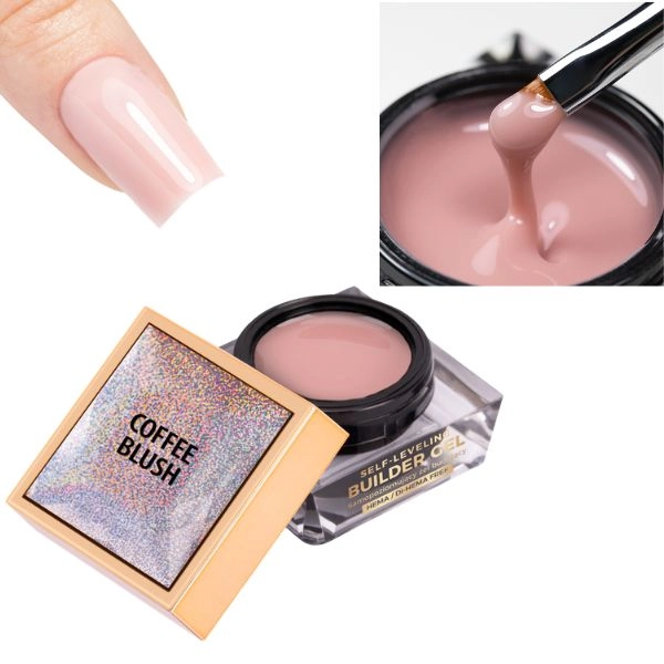 Molly Nails UV/LED self-leveling builder gel Coffee Blush, 15g