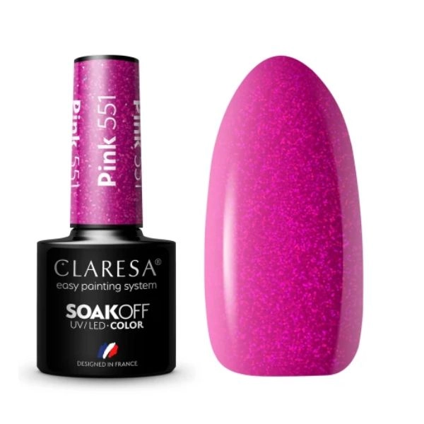 Claresa UV/LED Color Soak Off - PINK 551, 5g