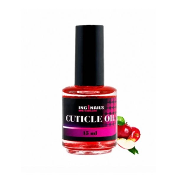 Obnovitveno olje za obnohtno kožico Inginails - Cuticle Oil Red Apple, 15ml