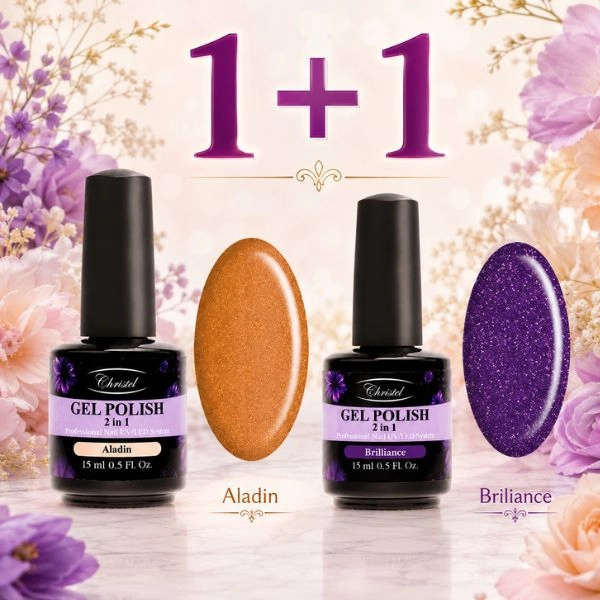 Christel gel lak za nohte – Gel Polish Glossy 15 ml + AKCIJA: gel lak Neon Moon, 15 ml BREZPLAČNO