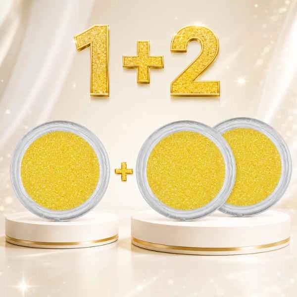 Rumeni bleščeči prah – AKCIJA 1+2 BREZPLAČNO