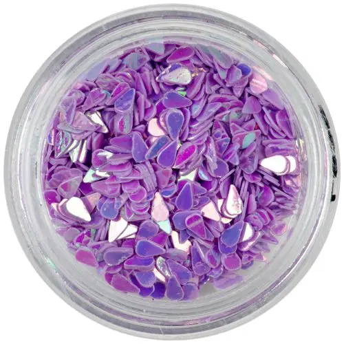 Konfeti v obliki solz - svetlo vijolični