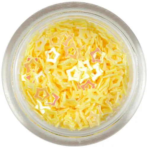 Rumene zvezdice za okraševanje nohtov