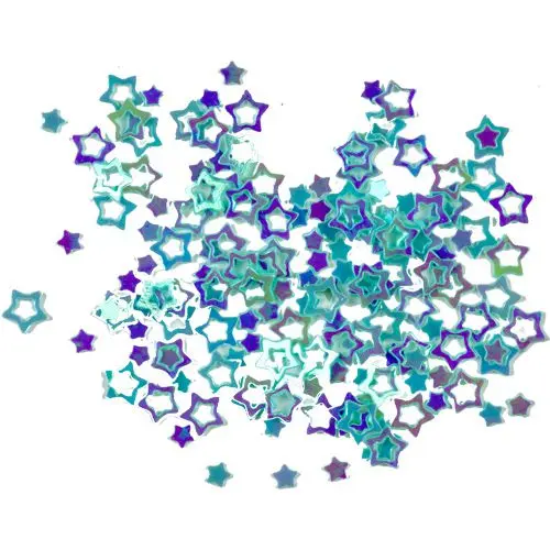 Okraski za nohte - svetlo modre zvezdice