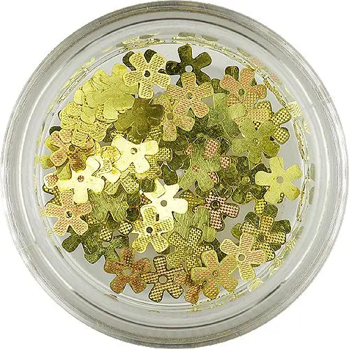 Kovinski okraski za nohte - cvetlice