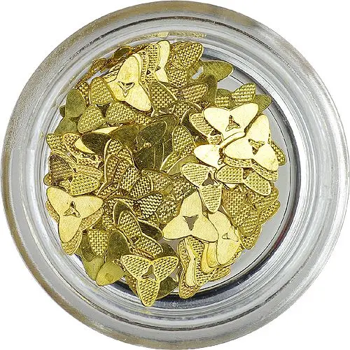 Pozlačeni ploščati okraski - asimetrični trikotniki