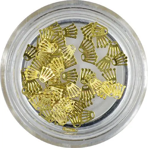 Pozlačeni ploščati okraski - krone