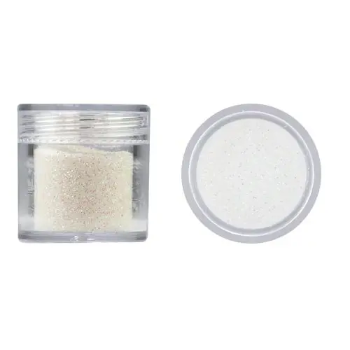 Dekorativne nitke 10 g - bele z zelenim odsevom