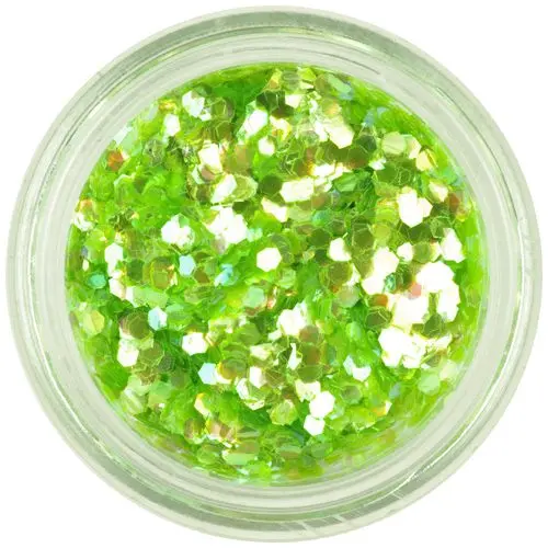 Svetlo zeleni šestkotniki - elementi za konice aqua