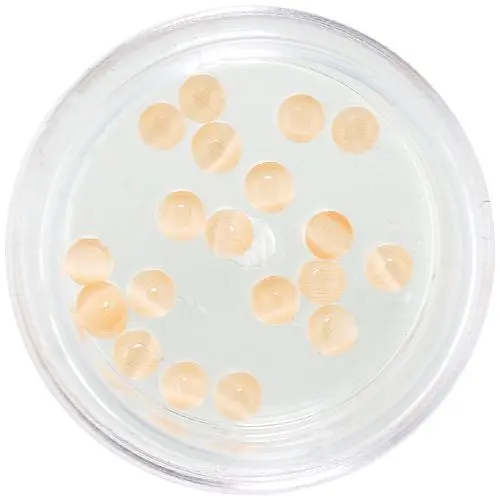 Okrogli kamenčki 3 mm - svetlo oranžni