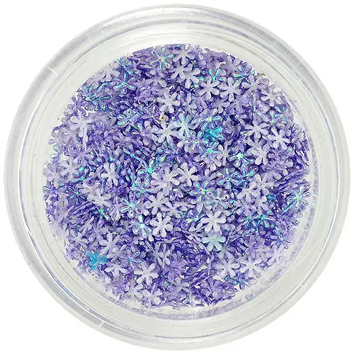 Miniaturne 3D cvetlice - svetlo vijolične