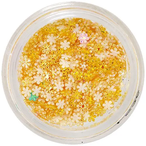 3D okraski - bisernato rumeni