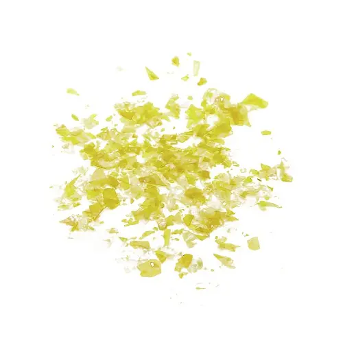 Okrasek za nohte rumene barve - koščki