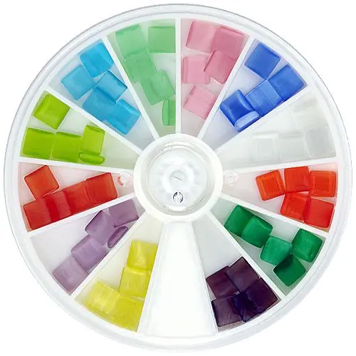 Kamenčki za okraševanje nohtov - kvadratki