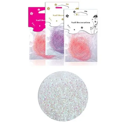 Nitke v vrečki - biserno bele s hologramskim učinkom