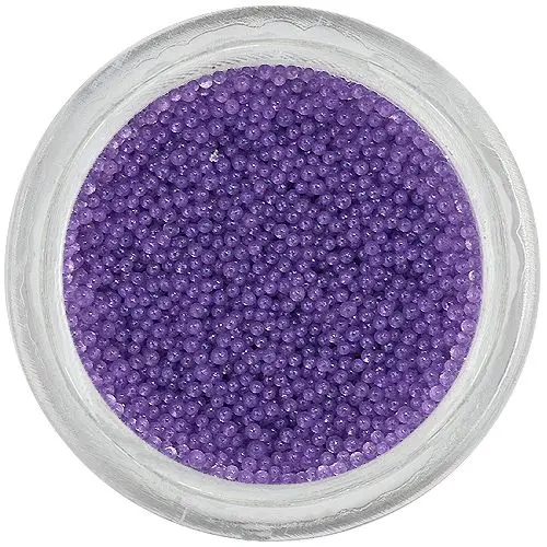 Okraski za nohte - 0,5mm perlice, svetlo vijolične