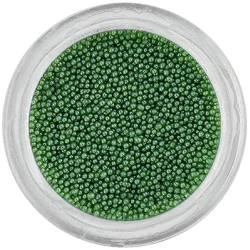 Zelene perlice za nohte, 0,5mm