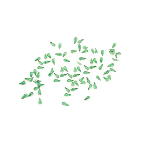 Kamenčki v obliki kapljic - zelena, 50 kos