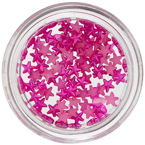 Bisernate zvezde za nohte - ciklamne