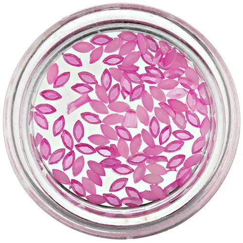 Bisernati ovali za nohte - rožnati