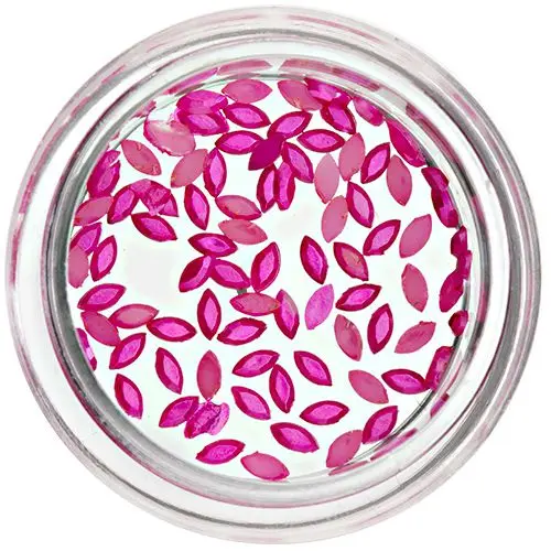 Bisernati ovali za nohte, ciklamni