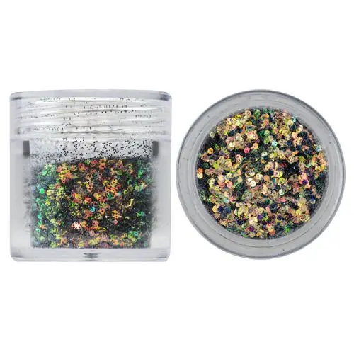 Šestkotniki v prahu iz bleščic, 1 mm - temno zelena, 10 g