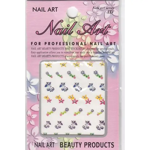 Samolepljive nalepke 3D s kamenčki - rožice